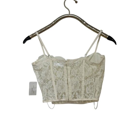 NWT!  Altar'd State Eloise Ivory Lace Bustier Corset Festival Coquette S - Picture 3 of 5